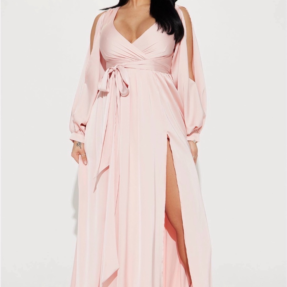 Elegant Pink Evening Gown